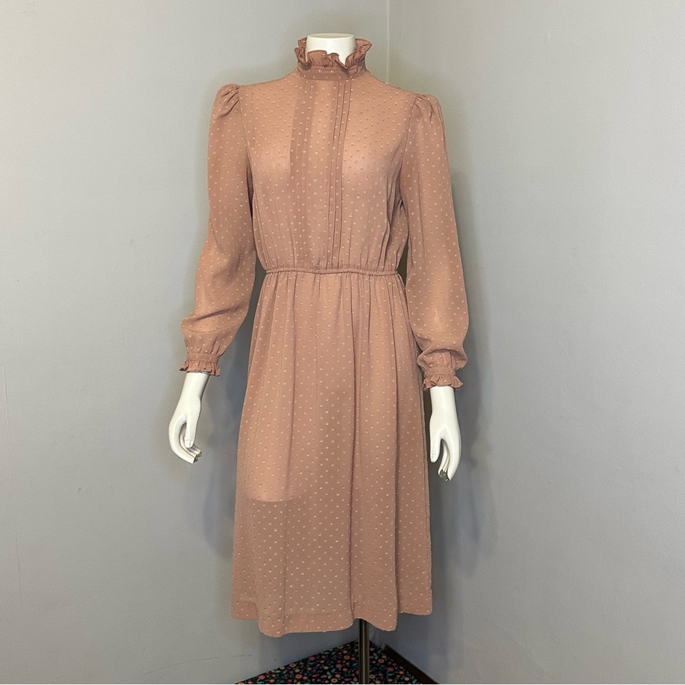 Astor One Dusty Pink Dress 80s Vintage